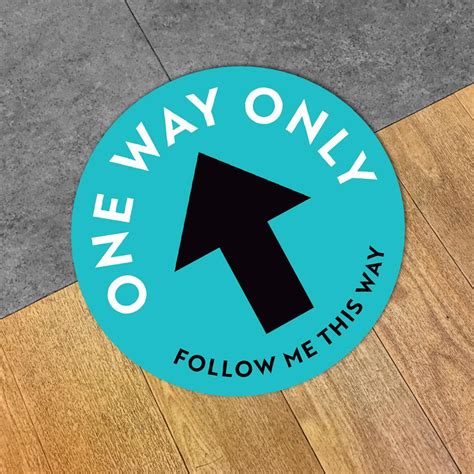 Follow Me This Way Arrow Floor Decal Excelmark