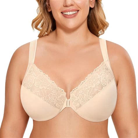 delimira women s non padded lace full coverage underwire plus size bra featured products online