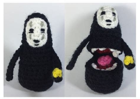 No Face Kaonashi Mittens Amigurumi And Chart Plus Knit And Crochet