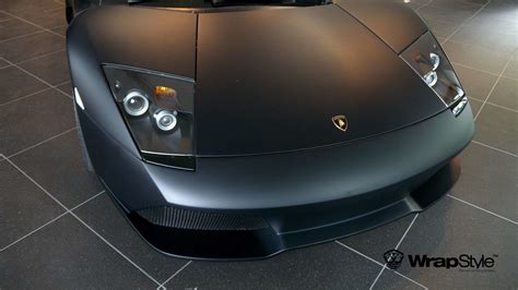 Lamborghini Murcielago Black Matt Wrap Wrapstyle