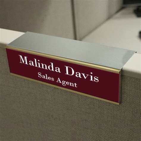 8x2 Engraved Office Name Plates In Durable Plastic With 17 Color