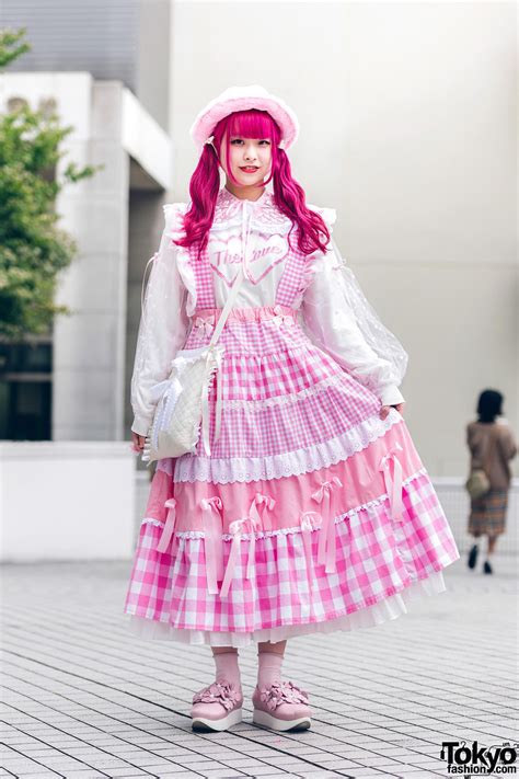 Tokyo Fashion19 Year Old Japanese Student Rio Wearing A Cute Pink