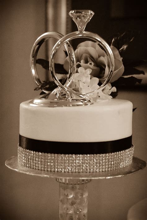 Diamond Rings Wedding Cake Topper Floral Wedding Cakes Fall Wedding