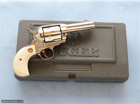 Ruger Vaquero Old Model 3 34 Inch Barrel Simulated Ivory Grips Birdshead Grip Cal 45 Lc