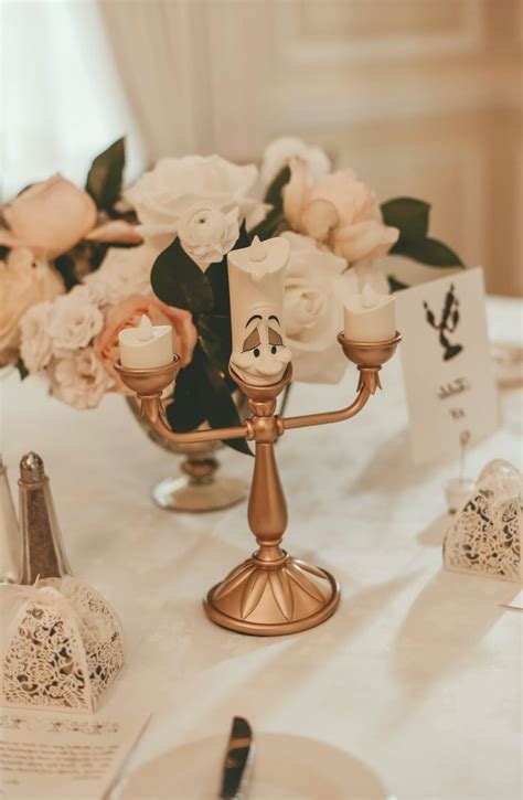 Beauty And The Beast Table In 2020 Beauty And Beast Wedding Disney