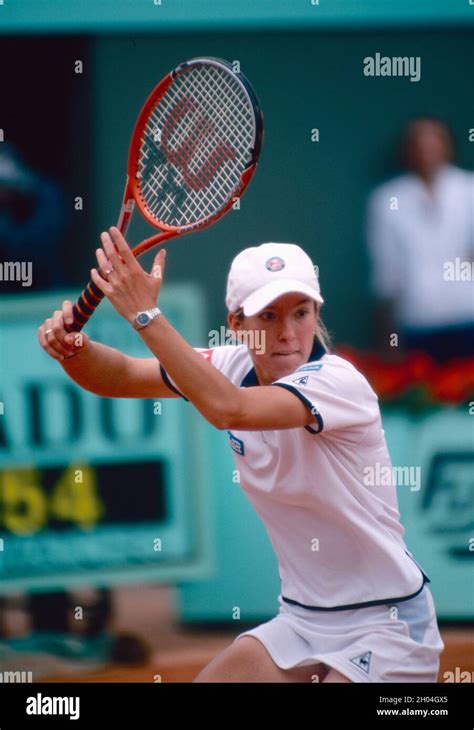 Belgian Tennis Player Justine Henin French Open 2001 Stock Photo Alamy