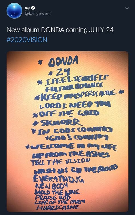 kanye west shares updated tracklist for donda announces accompanying movie hiphop n more