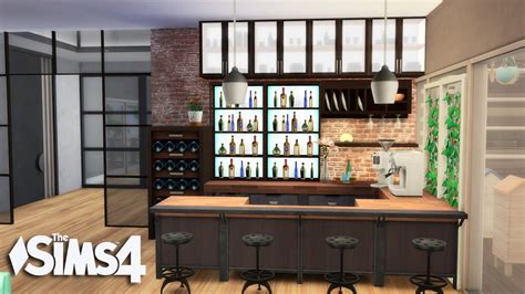 The Sims 4 Lets Build A Large House Bar And Kitchen Part 10