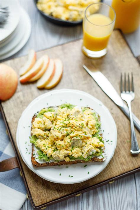 Breakfast Avocado Toast With Egg And Sausage Recipe Avocado Recipes