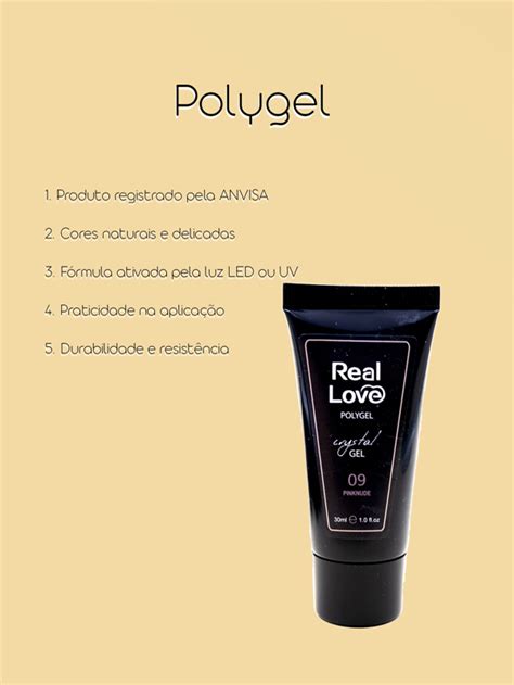 Polygel Powder Led Uv Alongamento De Unhas Ml Anvisa Real Love