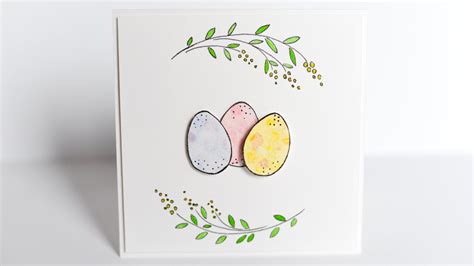 Free printable easter cards to download and print at home. How to Make - Easter Card Watercolor Eggs - Step by Step ...