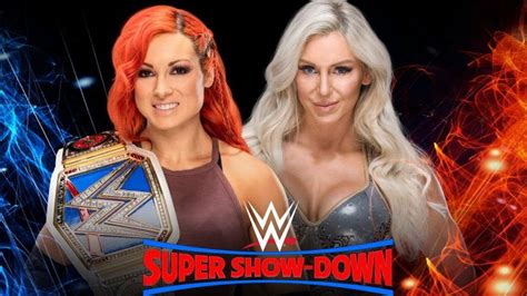 WWE Super Show Down Becky Lynch Vs Charlotte Flair YouTube