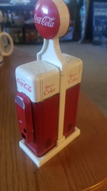 vintage 1993 coca cola gas pump salt and pepper shakers set 15 00 picclick
