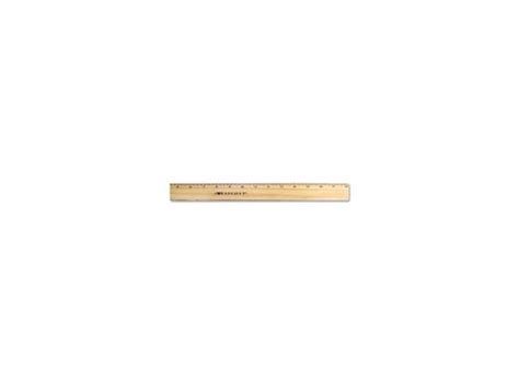 Acme Wood Ruler Scaled 116ths Brass Edge 18l Natural 05018