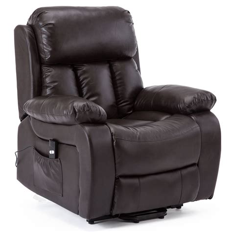 Chester Electric Rise Leather Recliner Power Armchair
