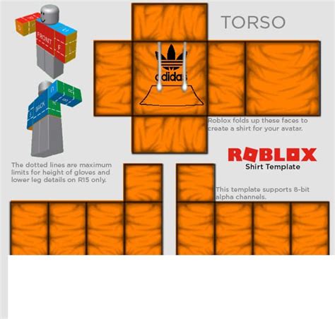 Создать мем Roblox Template Roblox R15 Shirt Template торсо для