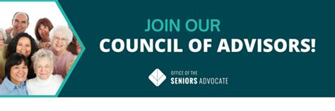 Join The Office Of The Seniors Advocate Council Of Advisors Council