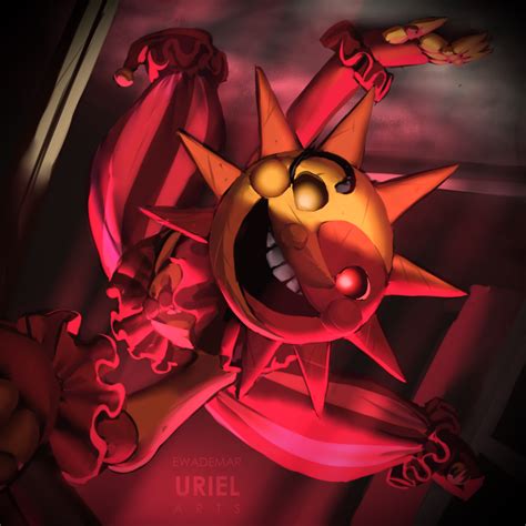 Drawing Of Sun Face From Fnaf Security Breach I Hope You Like