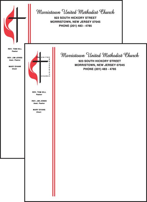 5 best ms word church letterhead templates from church letterhead templates , image source: Maxson Envelopes