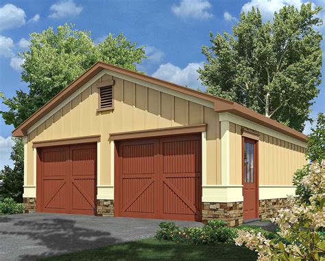 2 Car Garage With Storage 92080vs Architectural Designs House Plans