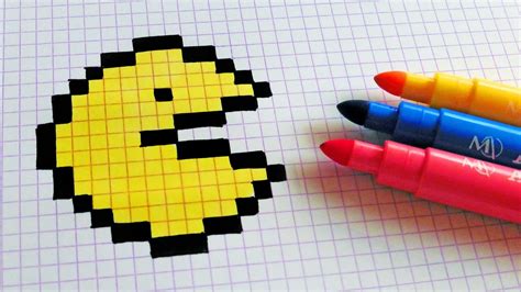 Handmade Pixel Art How To Draw A Pac Man Pixelart Youtube