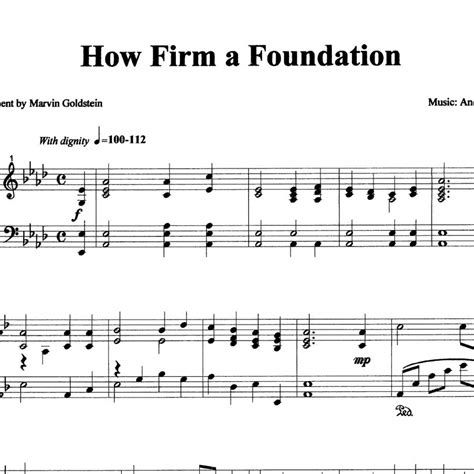 How Firm A Foundation From Hymns For Worship Digital Copy Marvin