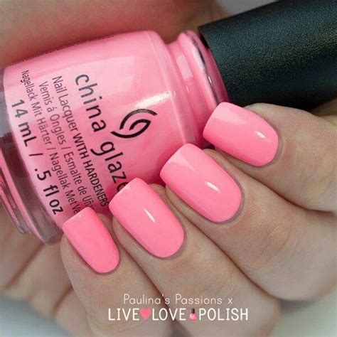 China Glaze Shocking Pink This Is A Bright Neon Pink That Looks
