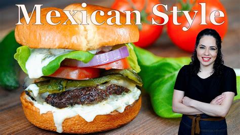 Classic Hamburger With Mexican Ingredients Special Mayo Villa