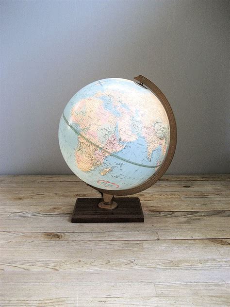 Vintage Replogle Lighted World Globe | Etsy | World globe, Globe, Globe lights