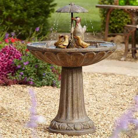 Just floated on the water, it will be run automatically in 3. Smart Solar Duck Family Fountain | Water Feature | Charlies
