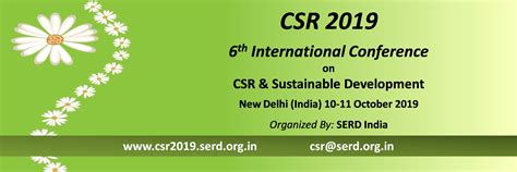 Call For Papers Csr 2019 6th International Conference On Csr