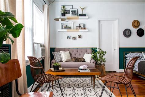 A Small Studio Apartment Gets A Large Dose Of Function And Style Hgtv