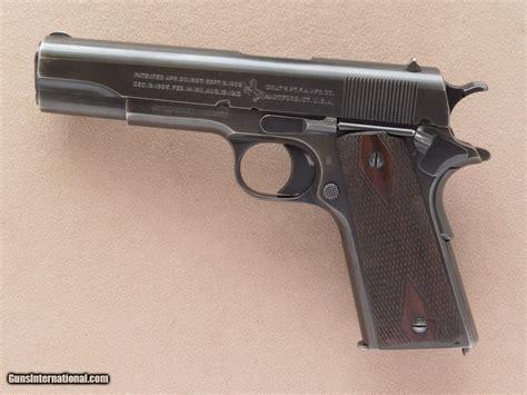 Colt 1911 Military Black Army World War One Pistol 1918 Vintage Cal