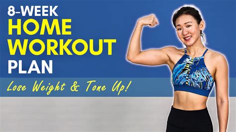 8 Week Home Workout Plan To Lose Weight And Tone Up