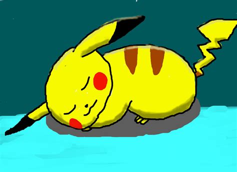 Sleeping Pikachu By Zman3000 On Deviantart
