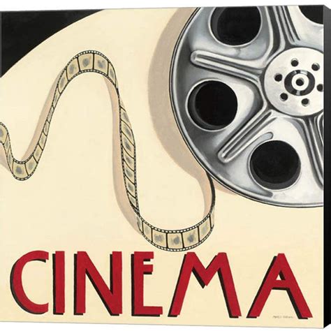 Cinema By Marco Fabiano Canvas Art Vintage Advertisement Framed Wall