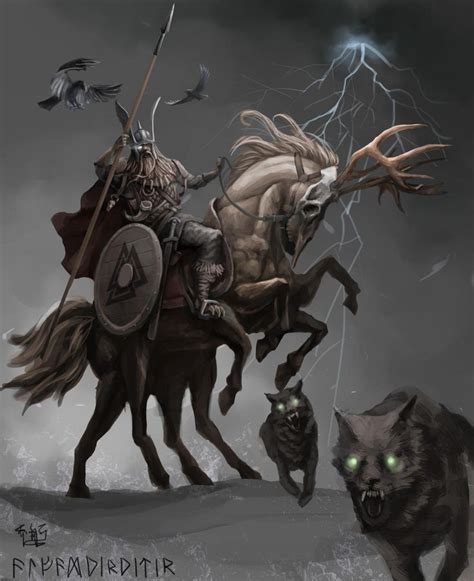 Odin The Allfather By Voidvanderer On Deviantart In 2021 Odin Norse
