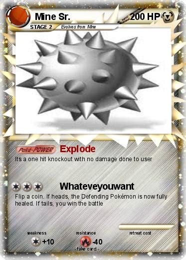 Pokémon Mine Sr Explode My Pokemon Card