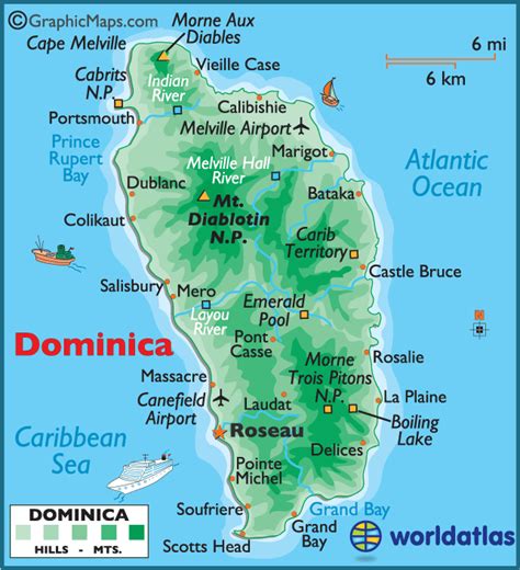 Dominica Maps And Facts Map Dominica Caribbean Islands