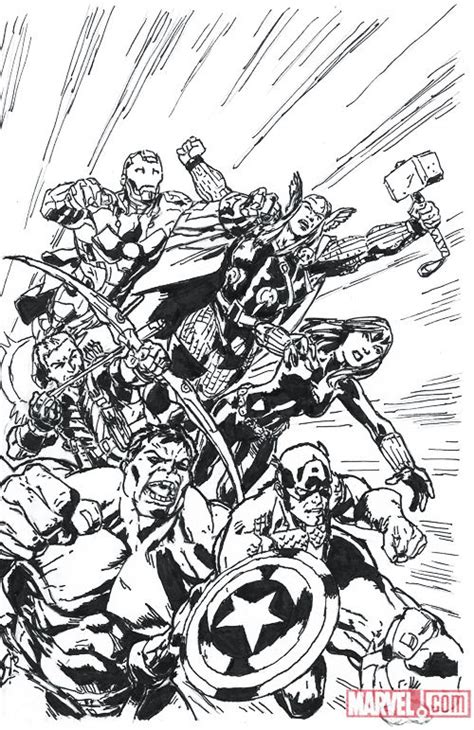 Inking Avengers Assemble By Bagley By Nitzthebloody On Deviantart