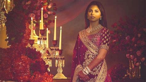 Isha Ambani Designer Bridal Lehenga By Valentino For Reception Vogue