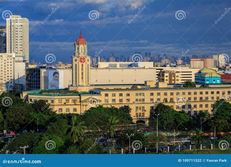 The Clock Tower Of The Manila City Hall In Manila Philippines
