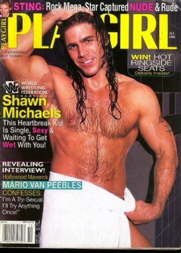Playgirl Magazine Issue Dated October 1996 Shawn Michaels On Cover