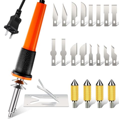 Buy 22 Pieces Electric Hot Cutter Tool Kit Include Heat Cutter