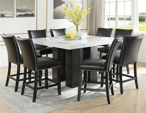 Steve Silver Cm540pt Camila Counter Height Square Dining Room Set