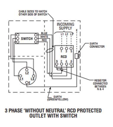 wire connection  rcds
