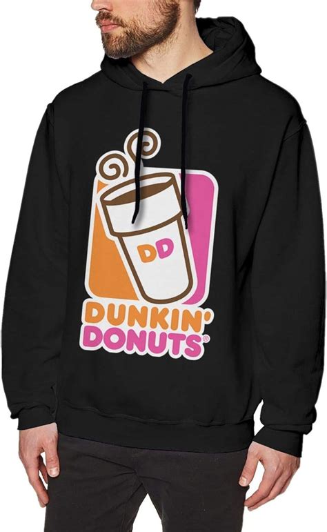 Dunkin Donuts Men Hoodies Handsome Long Sleeves For Autumn Pocketless
