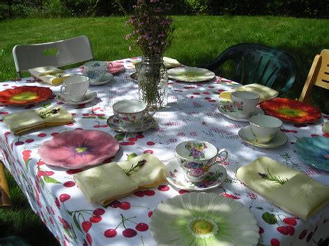 tea anyone ~ garden tea party ~ cultivating roses