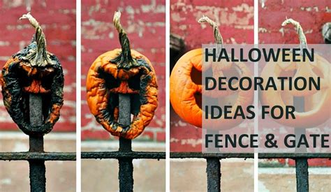 Diy stencil out plastic folder. Spooky Ideas to Decorate Front Gate and Fence For Halloween