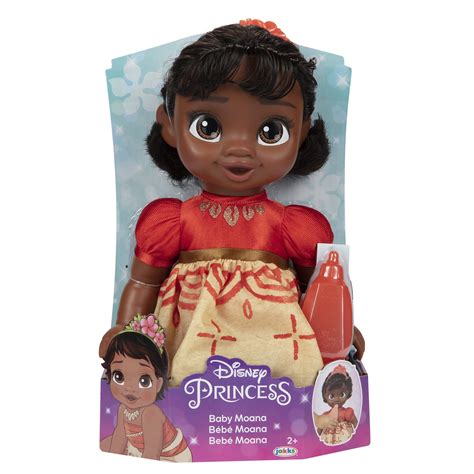 Disney Princess Deluxe Moana Baby Doll Includes Tiara And Bottle For